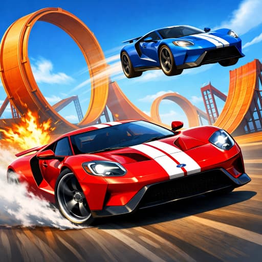 Two Stunt Supercars